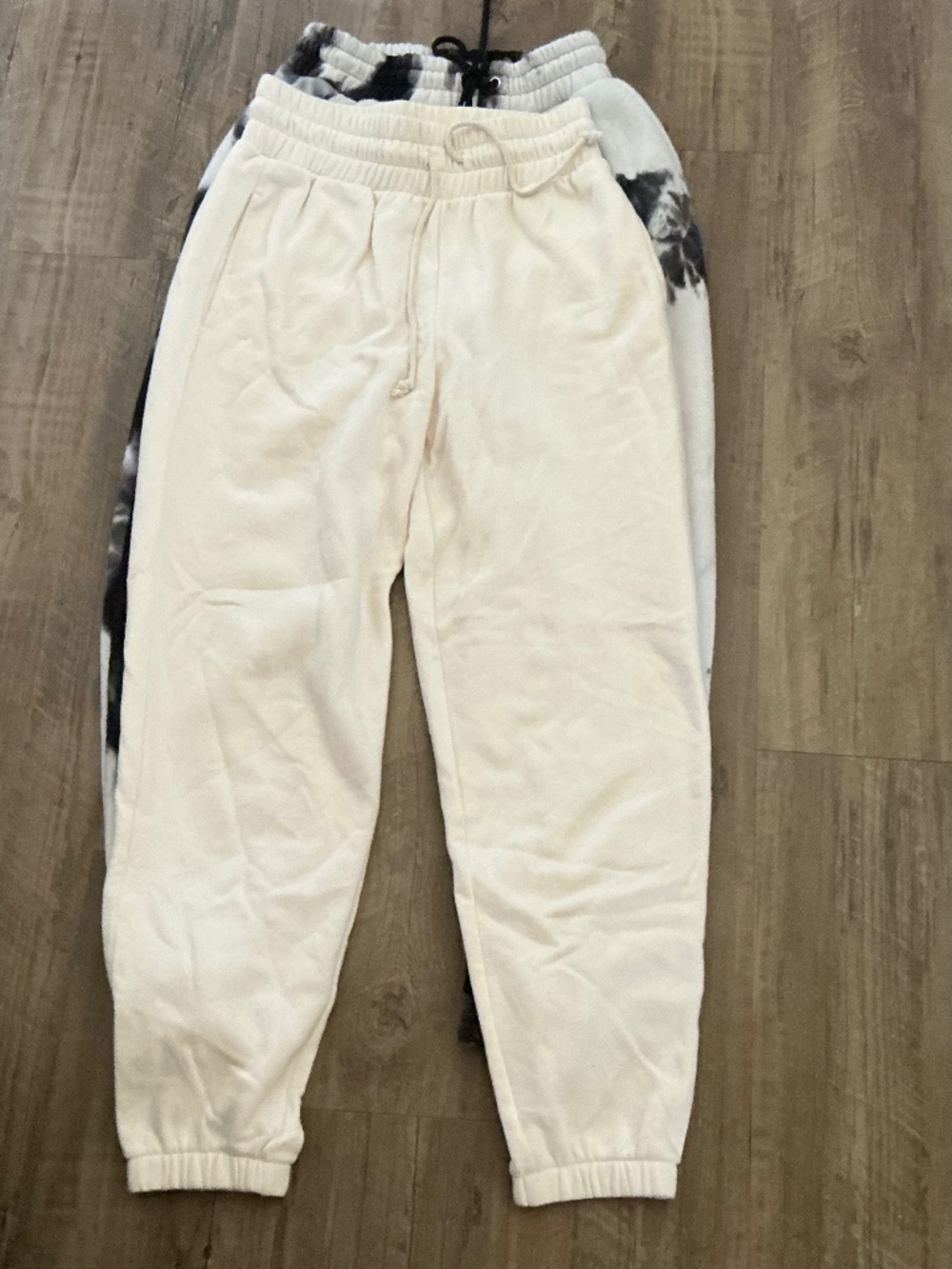 Sweatpants set off 2 white/marble, size S